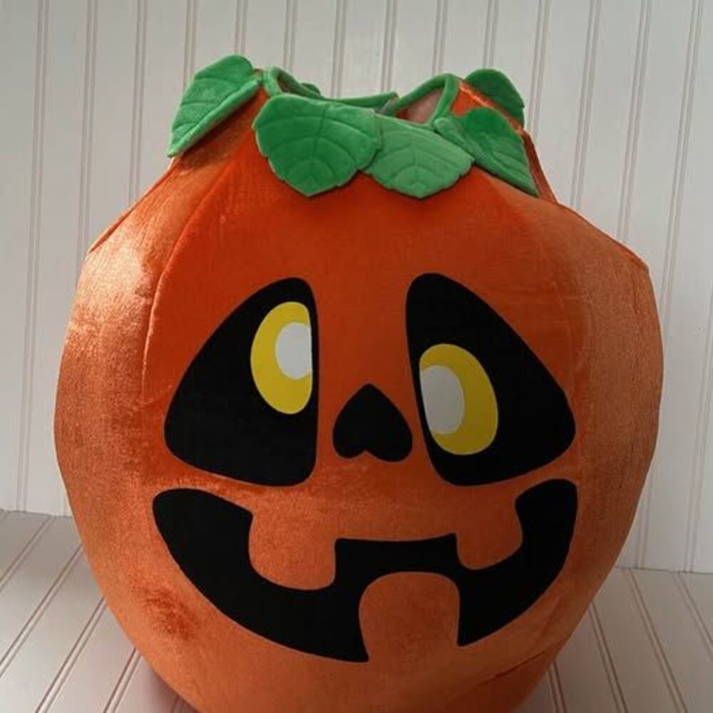 Spooktacular Creations Kids Plush Pumpkin Halloween Costume Size S Small